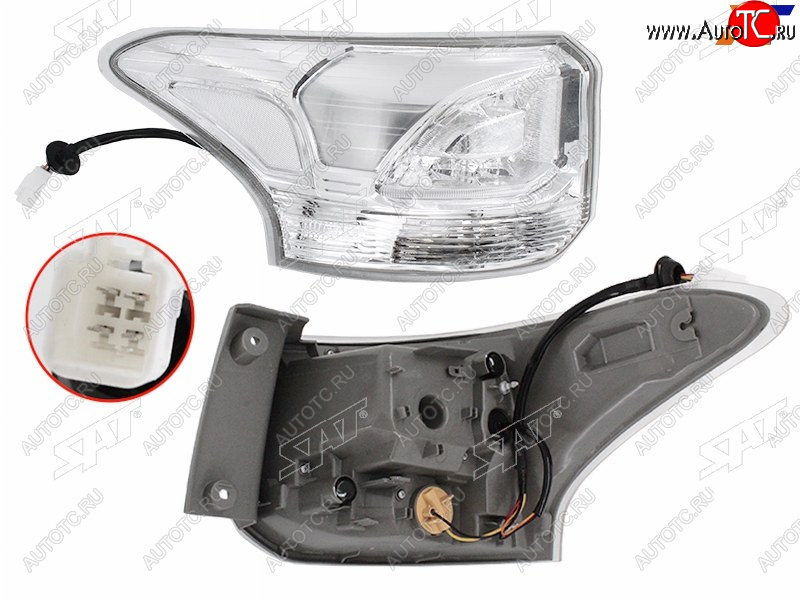 10 599 р. Фонарь задний левый (внешний, LED) SAT  Mitsubishi Outlander  GF (2014-2016) 1-ый рестайлинг  с доставкой в г. Калуга