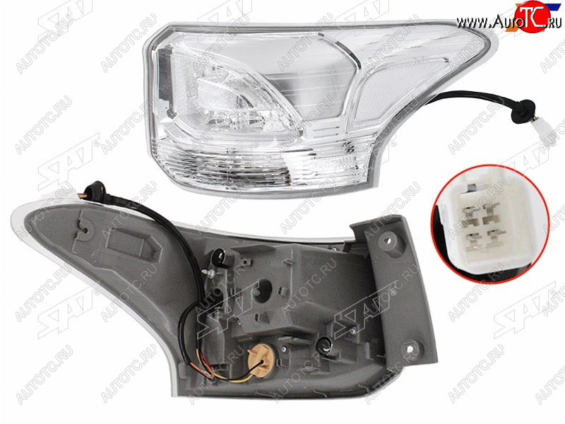 10 349 р. Фонарь задний правый (внешний, LED) SAT  Mitsubishi Outlander  GF (2014-2016) 1-ый рестайлинг  с доставкой в г. Калуга