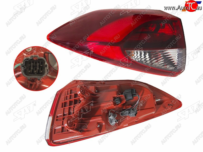 6 999 р. Фонарь задний левый (внешний, LED) SAT  Hyundai Tucson  TL (2015-2018) дорестайлинг  с доставкой в г. Калуга