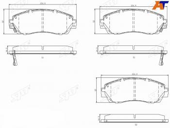 1 299 р. Колодки тормозные передние FL-FR SAT EXEED VX дорестайлинг (2020-2023)  с доставкой в г. Калуга. Увеличить фотографию 1