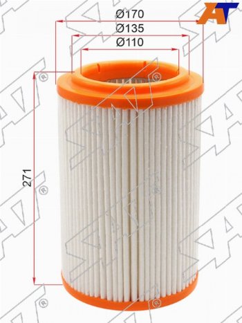 Фильтр воздушный SAT  Bongo  PU, K2500