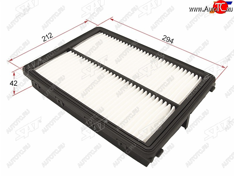 319 р. Фильтр воздушный SAT  Hyundai Santa Fe ( CM,  TM) (2009-2022), KIA Sorento  UM/Prime (2014-2020)  с доставкой в г. Калуга