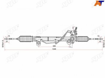 13 999 р. Рейка рулевая LHD SAT  Toyota Land Cruiser Prado  J150 (2009-2024) дорестайлинг, 1-ый рестайлинг, 2-ой рестайлинг, 3-ий рестайлинг  с доставкой в г. Калуга. Увеличить фотографию 1