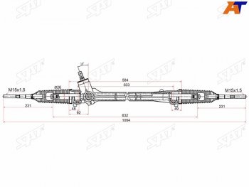 7 599 р. Рейка рулевая электрическая LHD SAT Toyota Corolla E150 седан дорестайлинг (2006-2010)  с доставкой в г. Калуга. Увеличить фотографию 1