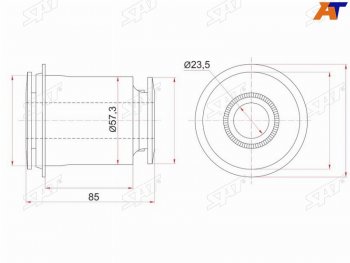 Сайлентблок переднего нижнего рычага FR SAT Toyota Tundra XK50 2-ой рестайлинг (2013-2024)