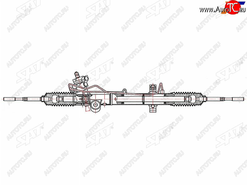 22 999 р. Рейка рулевая LHD SAT  Nissan Murano  1 Z50 (2002-2009)  с доставкой в г. Калуга