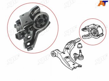 Сайлентблок рычага задний FR -LH SAT Honda (Хонда) CR-V (СР-В) ( RE1,RE2,RE3,RE4,RE5,RE7,  RM1,RM3,RM4) (2007-2018) RE1,RE2,RE3,RE4,RE5,RE7, RM1,RM3,RM4 дорестайлинг, рестайлинг, дорестайлинг, рестайлинг