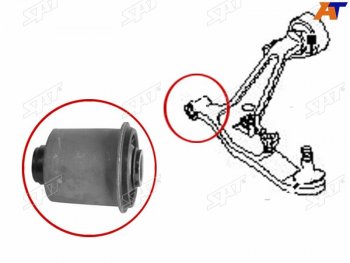 369 р. Сайлентблок переднего нижнего рычага FR SAT  Nissan Wingroad  2 Y11 (1999-2005) дорестайлинг универсал, рестайлинг универсал  с доставкой в г. Калуга. Увеличить фотографию 1
