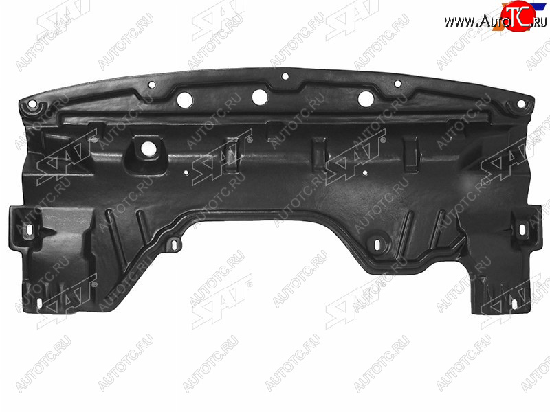 2 999 р. Защита переднего бампера (пыльник) SAT  Nissan Teana  2 J32 (2008-2011) дорестайлинг  с доставкой в г. Калуга