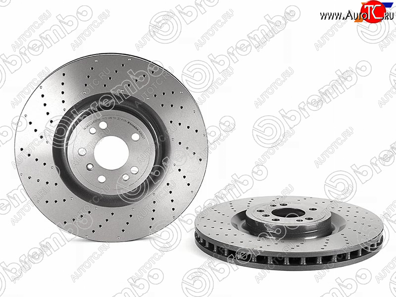 12 899 р. Диск тормозной передний Ø 375mm BREMBO Mercedes-Benz ML class W166 (2011-2015)  с доставкой в г. Калуга