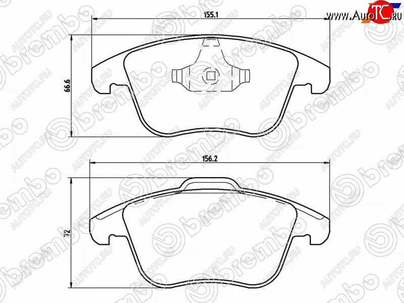 3 399 р. Колодки тормозные перед FL-FR SAT  Ford Mondeo, Land Rover Freelander (L359), Volvo S60 (FS седан), XC70  с доставкой в г. Калуга