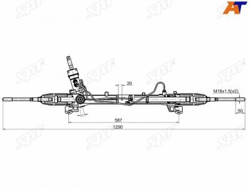 Рейка рулевая ЭГУР LHD SAT  C-max  Mk1, Focus  2