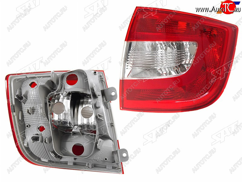 3 079 р. Фонарь задний правый SAT Skoda Rapid NH3 дорестайлинг лифтбэк (2012-2017)  с доставкой в г. Калуга