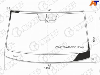 12 399 р. Стекло лобовое (Датчик дождя Молдинг) XYG  Volkswagen Jetta  A7 (2018-2022) седан дорестайлинг  с доставкой в г. Калуга. Увеличить фотографию 2