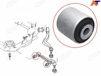 349 р. Сайлентблок рычага нижний прямого (ближ к шар) FR-FL SAT Mazda 6 GG лифтбэк дорестайлинг (2002-2005)  с доставкой в г. Калуга. Увеличить фотографию 1