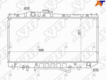 7 999 р. Радиатор SAT  Toyota Corona  T190 (1992-1994) седан дорестайлинг  с доставкой в г. Калуга. Увеличить фотографию 1