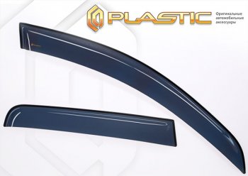 1 799 р. Дефлектора окон CA-Plastic Jetta VA3 (2019-2024) (classic полупрозрачный)  с доставкой в г. Калуга. Увеличить фотографию 1