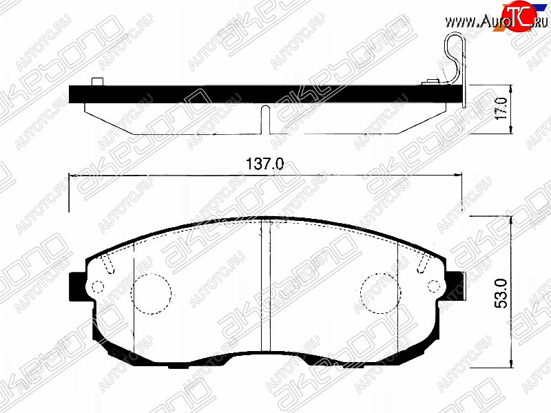 2 559 р. Колодки тормозные перед FR-FL SAT Nissan Juke 1 YF15 дорестайлинг (2010-2014)  с доставкой в г. Калуга