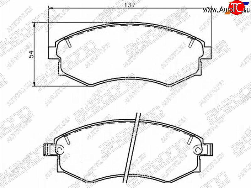 1 999 р. Колодки тормозные передние FR-FL SAT  Hyundai Sonata Y3 рестайлинг (1996-1998)  с доставкой в г. Калуга