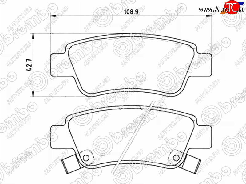 4 099 р. Колодки тормозные задние RH-LH SAT  Honda CR-V  RE1,RE2,RE3,RE4,RE5,RE7 (2007-2012) дорестайлинг, рестайлинг  с доставкой в г. Калуга