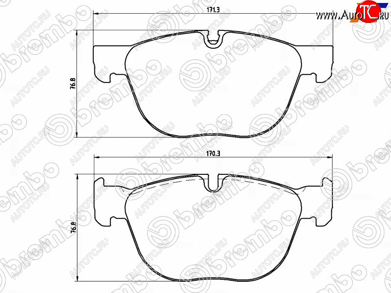 7 299 р. Колодки тормозные передние FL-FR SAT BMW X5 E70 рестайлинг (2010-2013)  с доставкой в г. Калуга