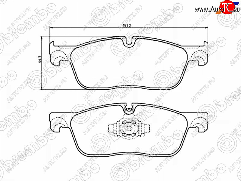 6 899 р. Колодки тормозные передние FL-FR SAT Land Rover Range Rover Velar 1 L560 (2017-2024)  с доставкой в г. Калуга