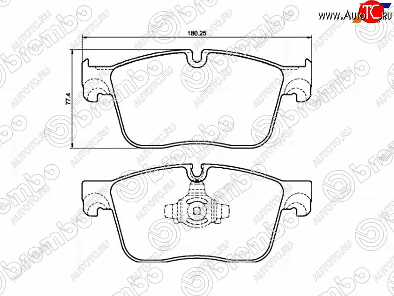 8 199 р. Колодки тормозные перед FL-FR SAT Land Rover Range Rover Velar 1 L560 (2017-2024)  с доставкой в г. Калуга