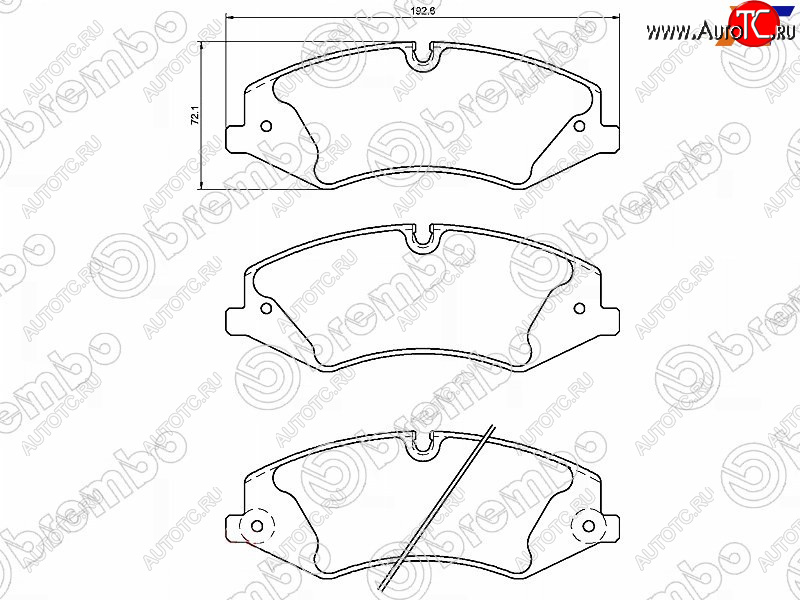 7 899 р. Колодки тормозные перед FL-FR SAT Land Rover Range Rover Sport 2 L494 дорестайлинг (2013-2017)  с доставкой в г. Калуга