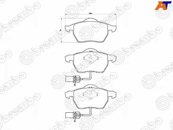 Колодки тормозные FR SAT  Audi A4 B5 8D2 седан 1-ый рестайлинг (1996-1998)