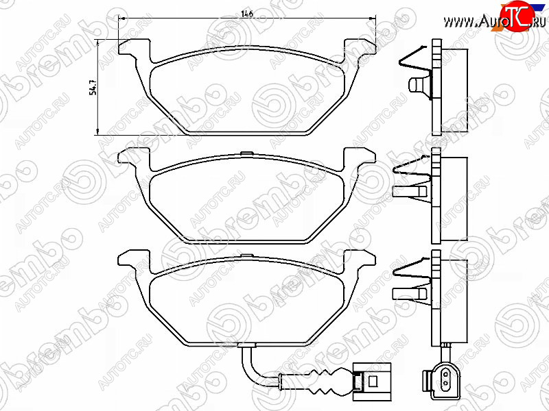 2 579 р. Колодки тормозные FR SAT   Audi A1 (8X1 хэтчбэк 3 дв.,  8XA хэтчбэк 5 дв.,  GB хэтчбэк 5 дв.), Skoda Fabia (Mk2,  Mk3), Volkswagen Polo (5)  с доставкой в г. Калуга