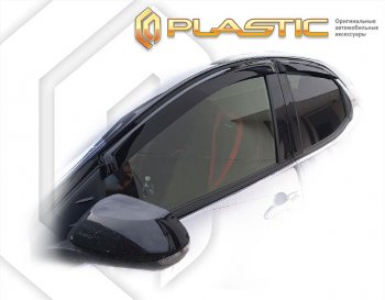 1 749 р. Дефлектора окон CA-Plastic Toyota Yaris XP210 хэтчбэк 5 дв. дорестайлинг (2020-2024) (classic полупрозрачный)  с доставкой в г. Калуга. Увеличить фотографию 1