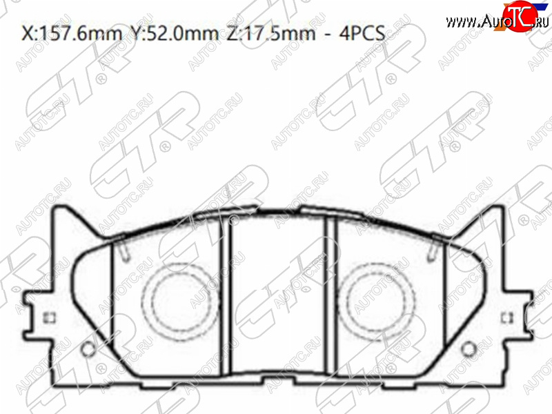 2 099 р. Колодки тормозные передние FL-FR SAT  Toyota Camry ( XV40,  XV50) (2006-2014) дорестайлинг, рестайлинг, дорестайлинг  с доставкой в г. Калуга