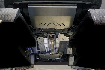 Защиты комплект (картер, кпп, трубок кондиционера, топливопровод, бак, адсорбер) ТСС Тюнинг Jetour X90 Plus (2021-2024)  (алюминий 4 мм)
