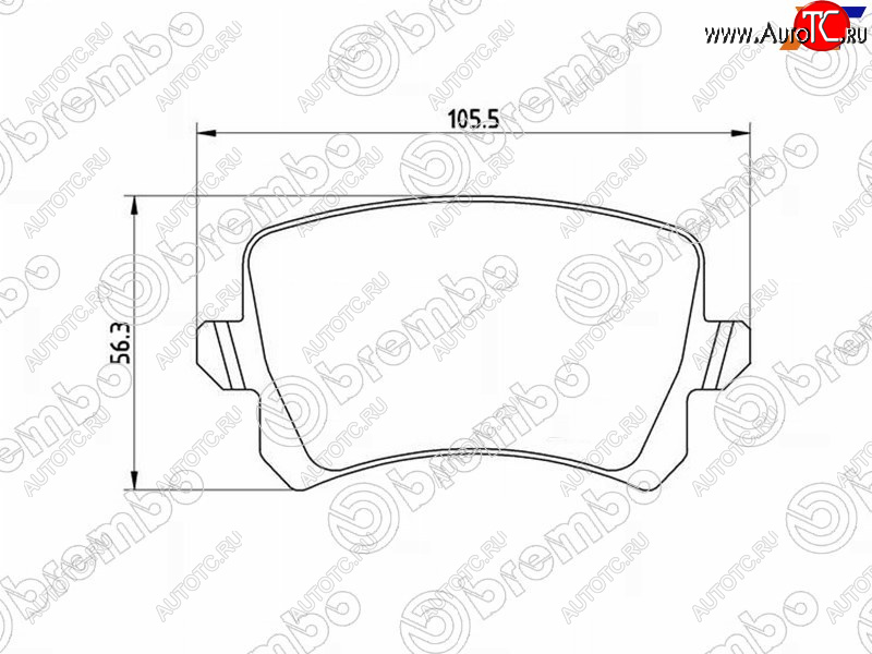 3 199 р. Колодки тормозные LH-RH SAT   Audi A3 (8PA хэтчбэк 5 дв.,  8P1 хэтчбэк 3 дв.), Skoda Octavia (A5), Superb (B6 (3T),  B6 (3T5)), Yeti  с доставкой в г. Калуга