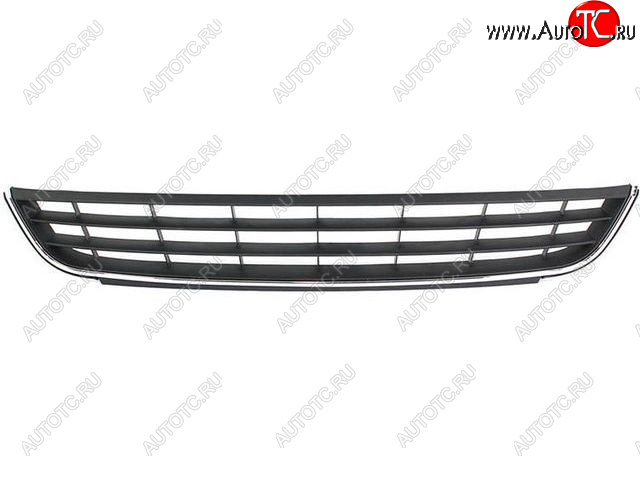 1 269 р. Центральная решетка переднего бампера BodyParts  Volkswagen Jetta  A6 (2011-2015) седан дорестайлинг (молдинг хром)  с доставкой в г. Калуга