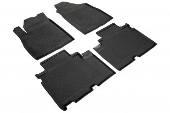 2 699 р. Резиновые коврики с высоким бортом SEINTEX  Jetour X90 Plus (2021-2024) (Черный)  с доставкой в г. Калуга. Увеличить фотографию 2