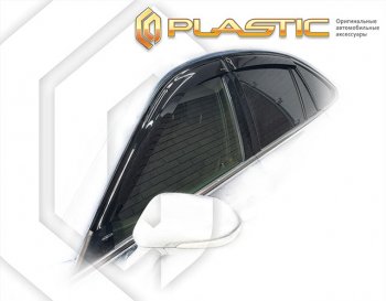 1 799 р. Дефлектора окон (правый руль) CA-Plastic Toyota Crown S220 (2017-2022) (classic полупрозрачный, без хром. молдинга)  с доставкой в г. Калуга. Увеличить фотографию 1
