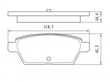 849 р. Колодки тормозные задние RH-LH SAT  Mazda 6 ( GG,  GG, GY) (2002-2008) лифтбэк дорестайлинг, седан дорестайлинг, универсал дорестайлинг, лифтбэк рестайлинг, седан рестайлинг, универсал рестайлинг  с доставкой в г. Калуга. Увеличить фотографию 1