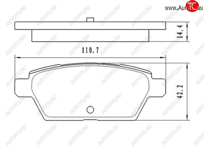 849 р. Колодки тормозные задние RH-LH SAT Mazda 6 GG седан рестайлинг (2005-2008)  с доставкой в г. Калуга