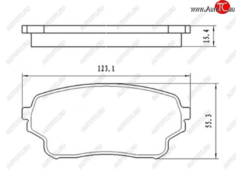 1 269 р. Колодки тормозные передние FR-FL SAT  Suzuki Grand Vitara ( FTB03 3 двери,  3TD62, TL52 5 дверей) - Grand Vitara XL7  с доставкой в г. Калуга