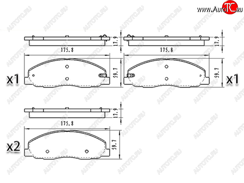 1 589 р. Колодки тормозные перед FL-FR SAT  ГАЗ ГАЗель Next ( A21,A22, С41, С42,  A21,A22, С41, С42, Фермер,  A60,A63, A64,  A62,А65,  A31,A32, C45, C46) - ГАЗель NEXT Citiline  А68  с доставкой в г. Калуга