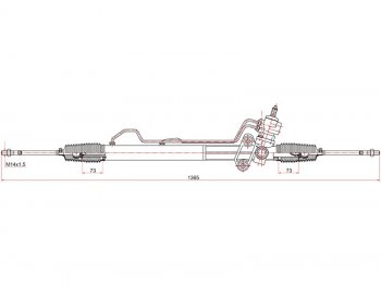 Рейка рулевая 2WD SAT Hyundai Starex/H1 A1 дорестайлинг (1997-2004)