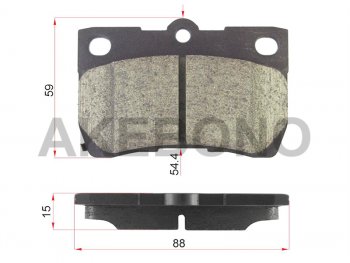 Колодки тормозные зад LH-RH SAT Toyota Mark X X130 2-ой рестайлинг (2016-2019)