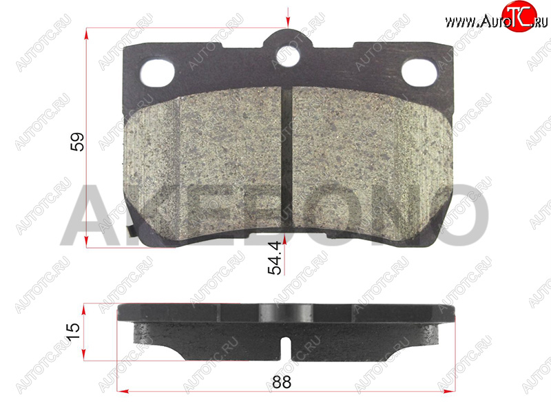 1 899 р. Колодки тормозные зад LH-RH SAT Lexus GX460 J150 1-ый рестайлинг (2013-2019)  с доставкой в г. Калуга