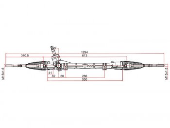 Рейка рулевая LHD SAT Mitsubishi ASX 2-ой рестайлинг (2017-2020)