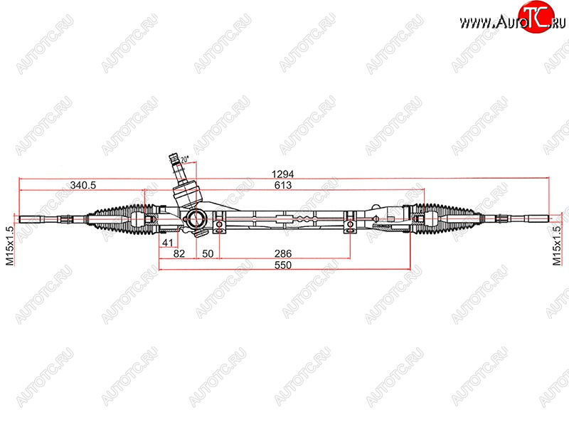 7 999 р. Рейка рулевая LHD SAT Mitsubishi ASX 3-ий рестайлинг (2019-2024)  с доставкой в г. Калуга