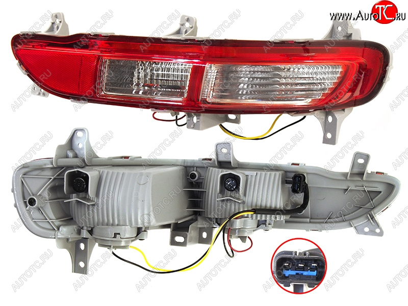 3 299 р. Правый фонарь в задний бампер SAT  KIA Sportage  4 QL (2016-2018) дорестайлинг  с доставкой в г. Калуга
