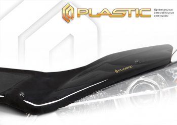3 099 р. Дефлектор капота CA-Plastic Exclusive  Skoda Octavia  А8 (2019-2022) (classic черный, без надписи)  с доставкой в г. Калуга. Увеличить фотографию 1