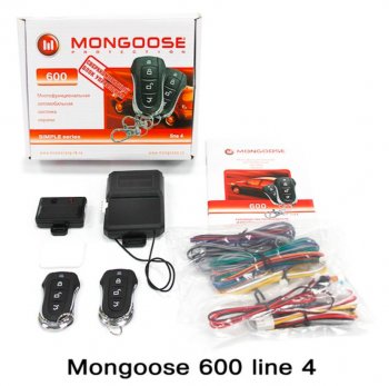 Автосигнализация Mongoose 600 line 4 Mitsubishi Triton KKKL Double Cab дорестайлинг (2015-2018)