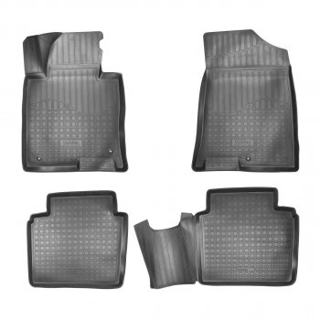 Комплект ковриков в салон Norplast Lidec KIA Optima 4 JF дорестайлинг универсал (2015-2018)  (черный)